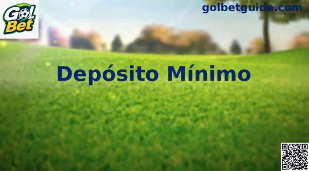 Interface de Depósito Mínimo e Pix Seguro na plataforma Gol Bet